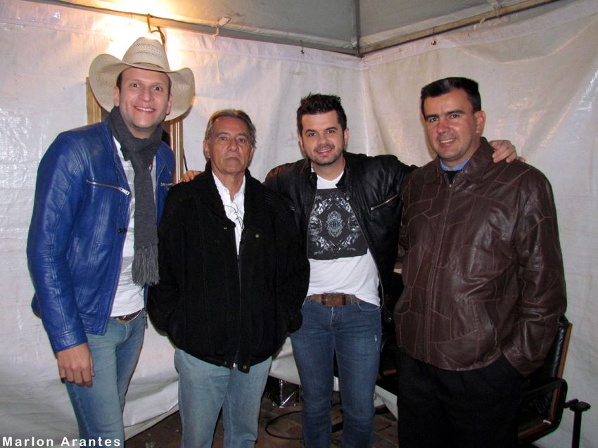 Matheus Minas, Prefeito Mateuzinho, Leandro e Everaldo Xavier.